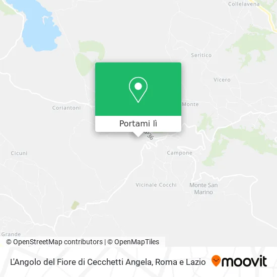 Mappa L'Angolo del Fiore di Cecchetti Angela