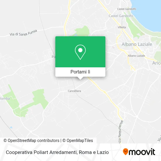 Mappa Cooperativa Poliart Arredamenti