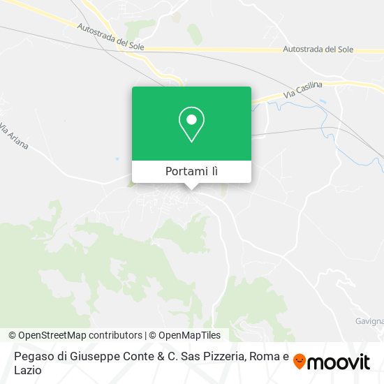 Mappa Pegaso di Giuseppe Conte & C. Sas Pizzeria