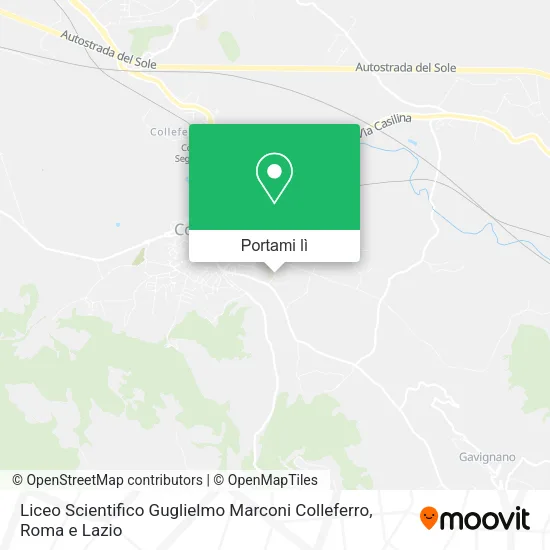 Mappa Liceo Scientifico Guglielmo Marconi Colleferro