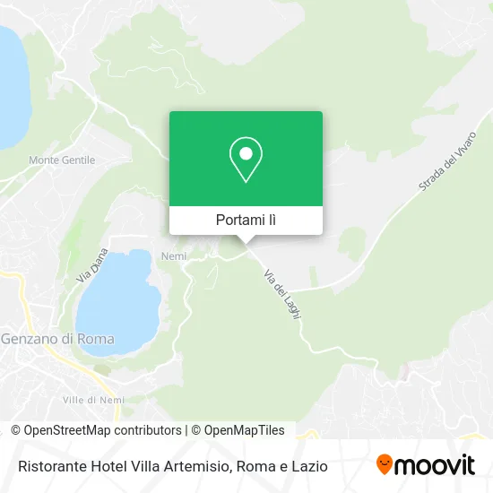 Mappa Ristorante Hotel Villa Artemisio