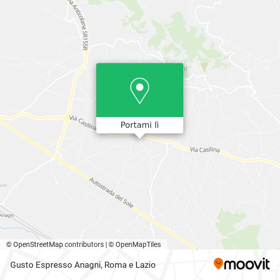 Mappa Gusto Espresso Anagni