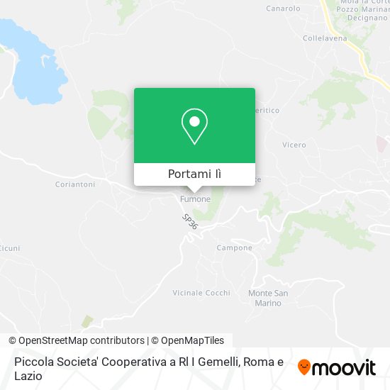 Mappa Piccola Societa' Cooperativa a Rl I Gemelli