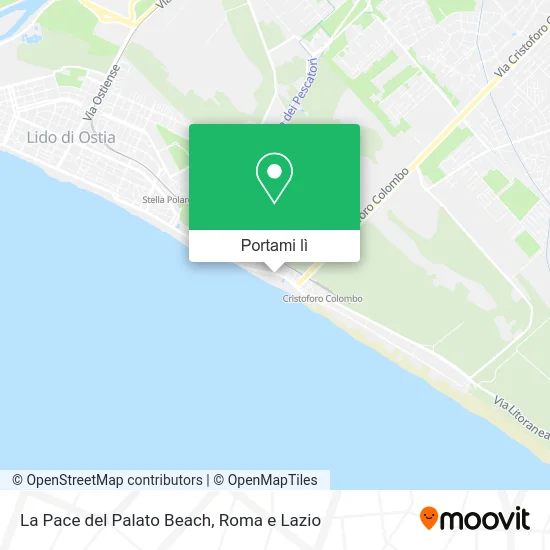 Mappa La Pace del Palato Beach