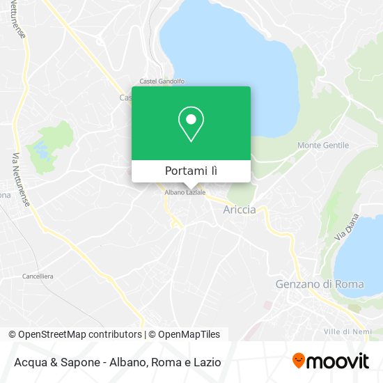 Mappa Acqua & Sapone - Albano