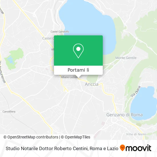 Mappa Studio Notarile Dottor Roberto Centini