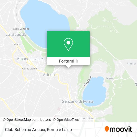 Mappa Club Scherma Ariccia