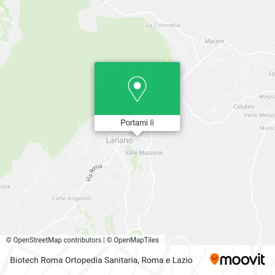 Mappa Biotech Roma Ortopedia Sanitaria