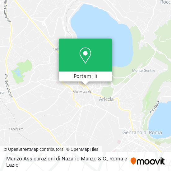 Mappa Manzo Assicurazioni di Nazario Manzo & C.