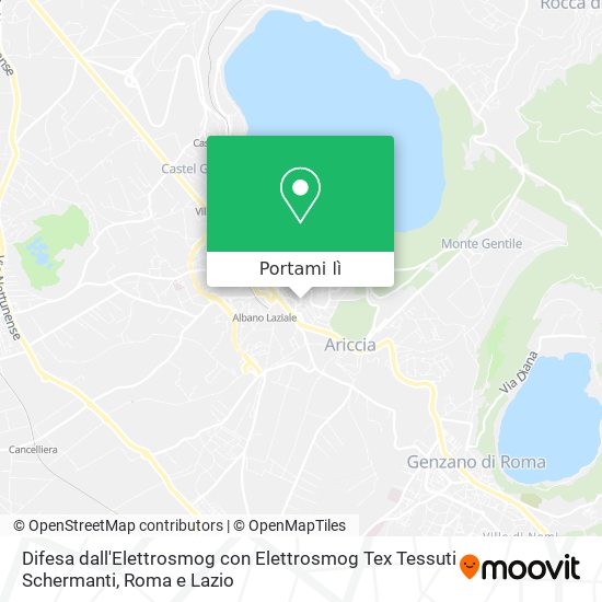 Mappa Difesa dall'Elettrosmog con Elettrosmog Tex Tessuti Schermanti