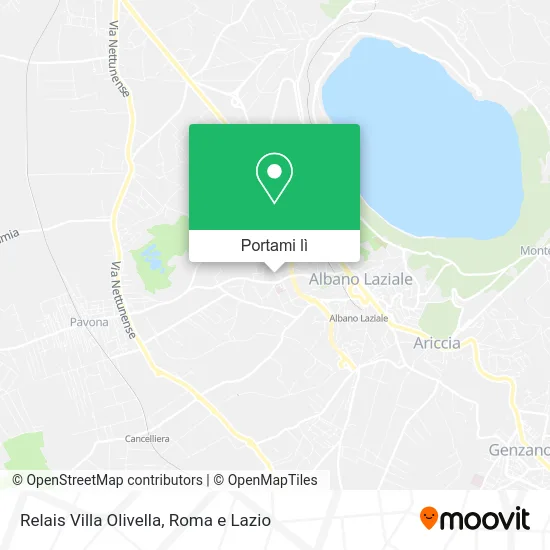 Mappa Relais Villa Olivella