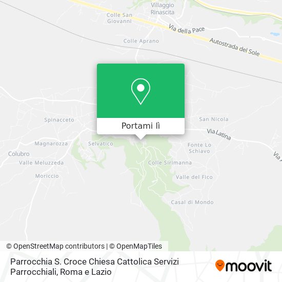 Mappa Parrocchia S. Croce Chiesa Cattolica Servizi Parrocchiali