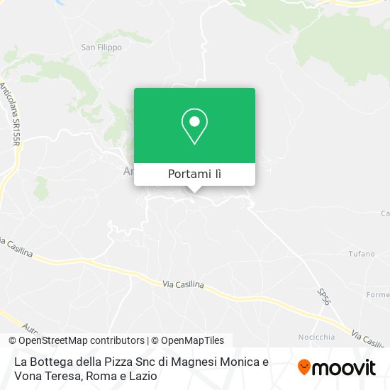 Mappa La Bottega della Pizza Snc di Magnesi Monica e Vona Teresa