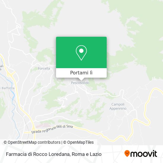Mappa Farmacia di Rocco Loredana