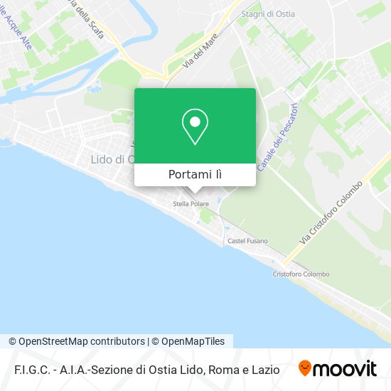 Mappa F.I.G.C. - A.I.A.-Sezione di Ostia Lido