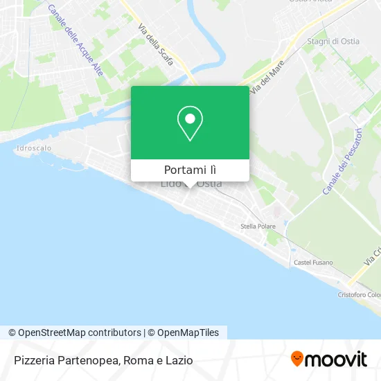 Mappa Pizzeria Partenopea