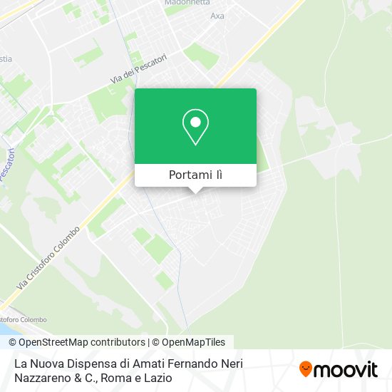 Mappa La Nuova Dispensa di Amati Fernando Neri Nazzareno & C.