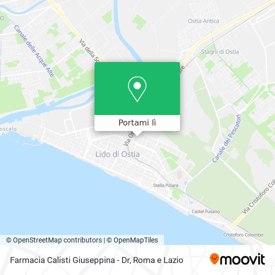 Mappa Farmacia Calisti Giuseppina - Dr