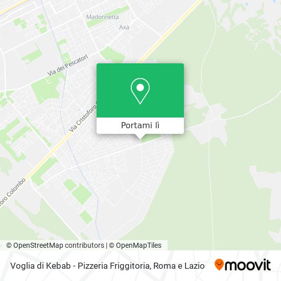 Mappa Voglia di Kebab - Pizzeria Friggitoria