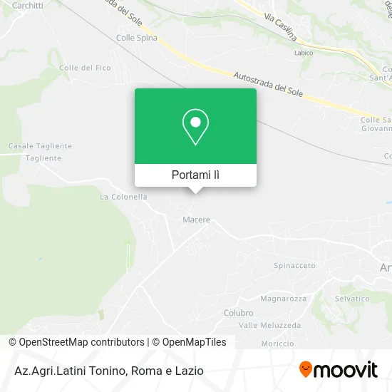 Mappa Az.Agri.Latini Tonino