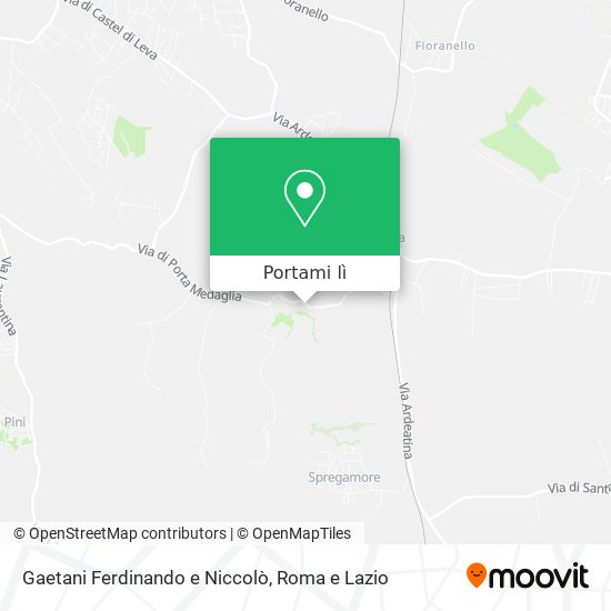 Mappa Gaetani Ferdinando e Niccolò