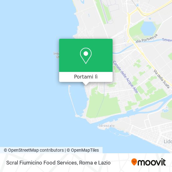 Mappa Scral Fiumicino Food Services