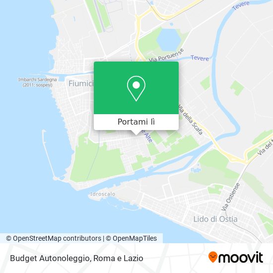 Mappa Budget Autonoleggio