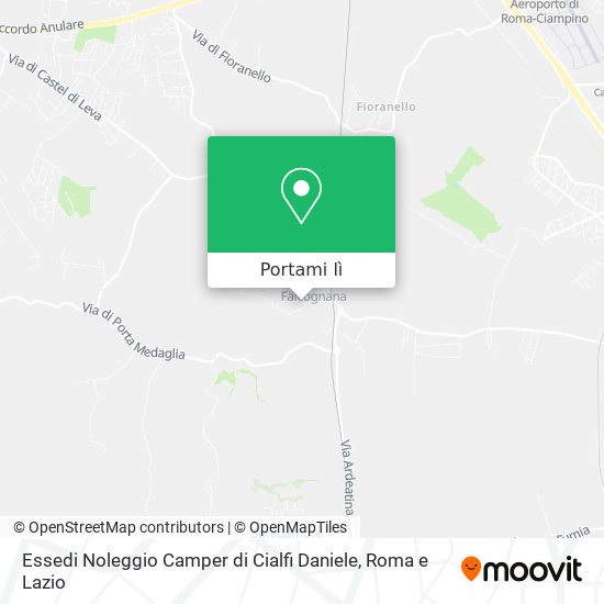 Mappa Essedi Noleggio Camper di Cialfi Daniele