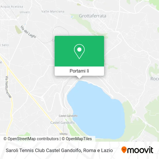 Mappa Saroli Tennis Club Castel Gandolfo