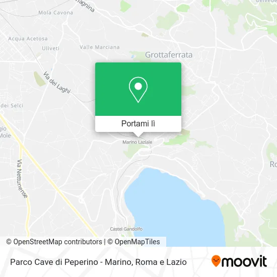 Mappa Parco Cave di Peperino - Marino