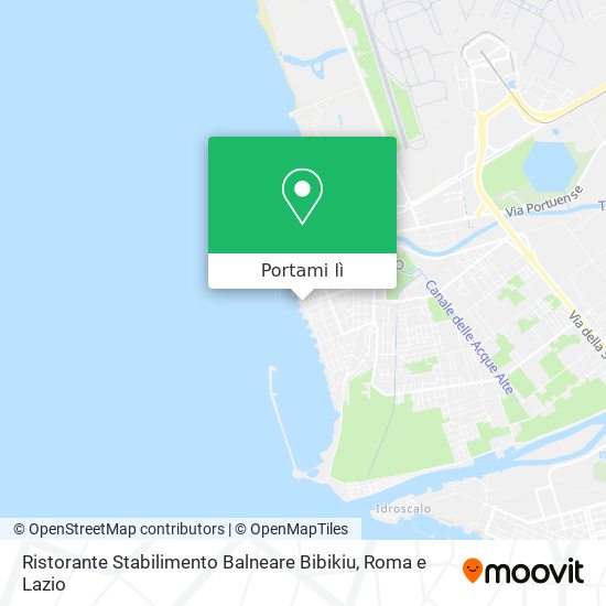 Mappa Ristorante Stabilimento Balneare Bibikiu