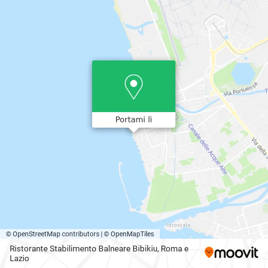 Mappa Ristorante Stabilimento Balneare Bibikiu