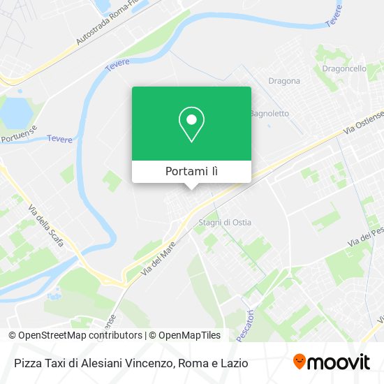 Mappa Pizza Taxi di Alesiani Vincenzo