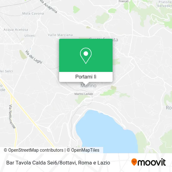 Mappa Bar Tavola Calda Sei6/8ottavi
