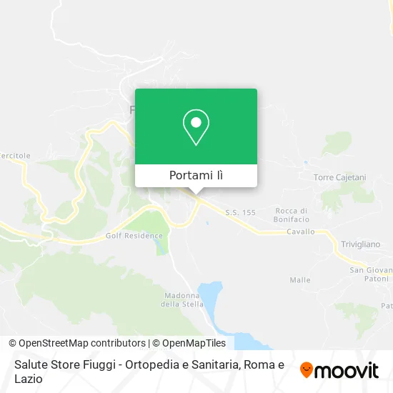 Mappa Salute Store Fiuggi - Ortopedia e Sanitaria
