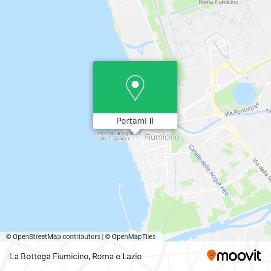 Mappa La Bottega Fiumicino