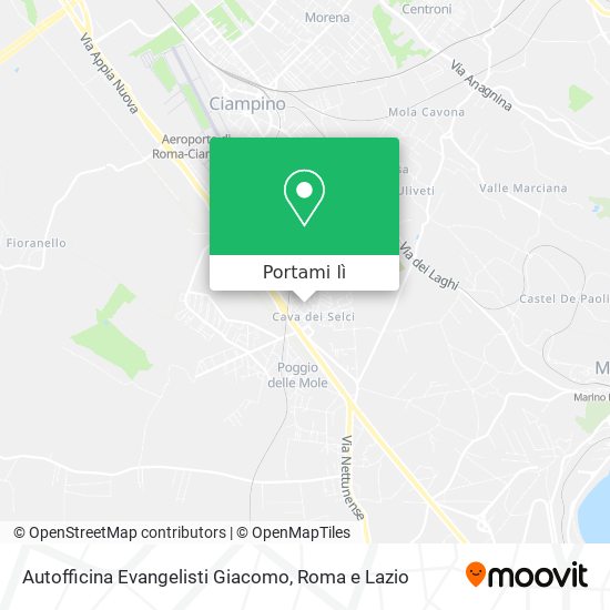 Mappa Autofficina Evangelisti Giacomo
