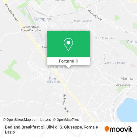 Mappa Bed and Breakfast gli Ulivi di S. Giuseppe