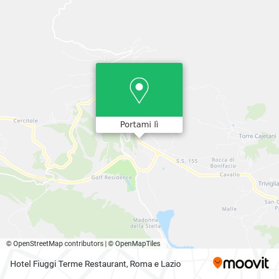 Mappa Hotel Fiuggi Terme Restaurant