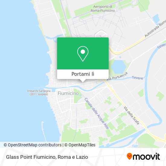 Mappa Glass Point Fiumicino