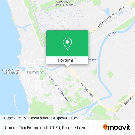 Mappa Unione Taxi Fiumicino ( U T F )