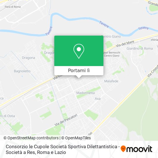 Mappa Consorzio le Cupole Società Sportiva Dilettantistica - Società a Res