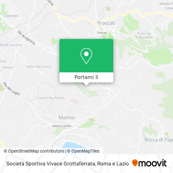 Mappa Società Sportiva Vivace Grottaferrata