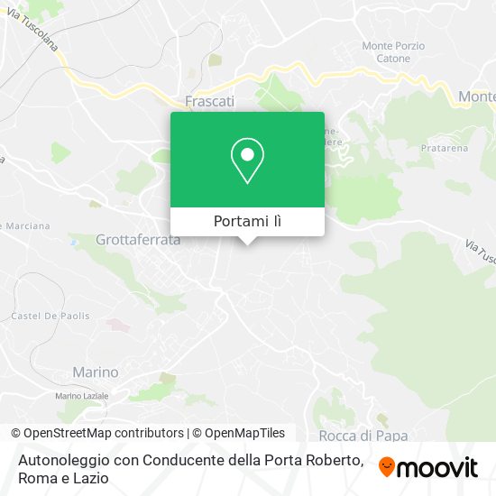 Mappa Autonoleggio con Conducente della Porta Roberto