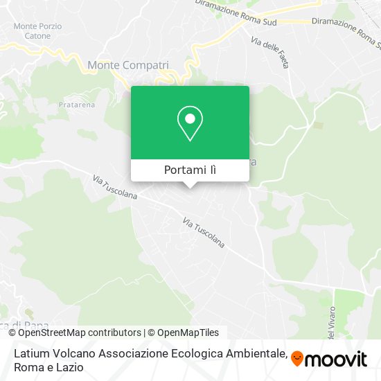 Mappa Latium Volcano Associazione Ecologica Ambientale
