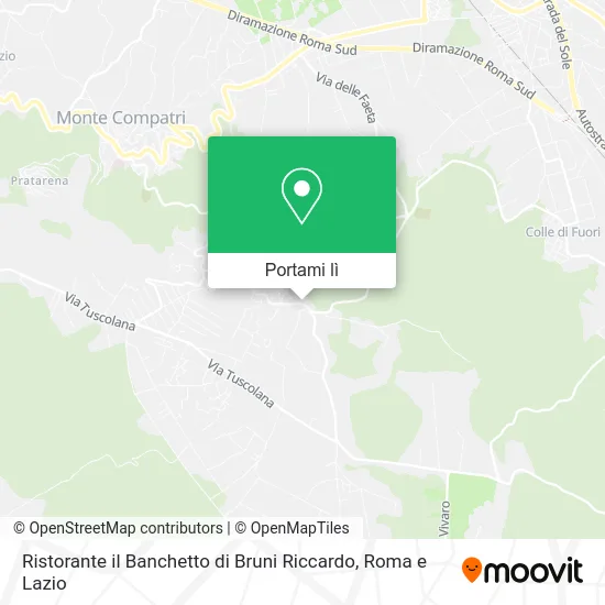 Mappa Ristorante il Banchetto di Bruni Riccardo