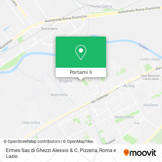 Mappa Ermes Sas di Ghezzi Alessio & C. Pizzeria