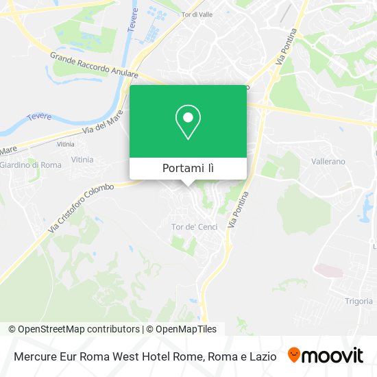 Mappa Mercure Eur Roma West Hotel Rome