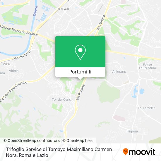 Mappa Trifoglio Service di Tamayo Maximiliano Carmen Nora