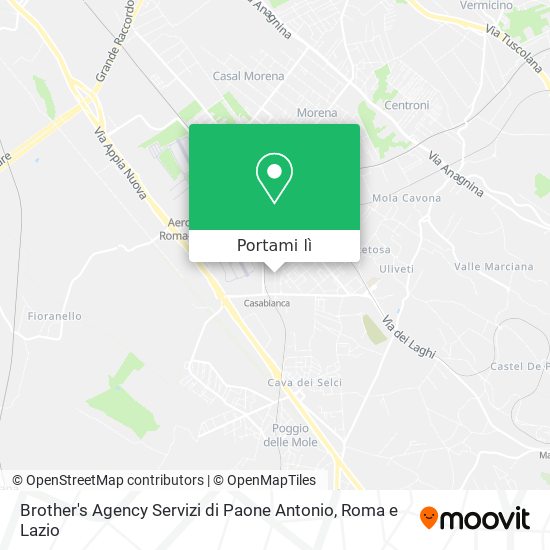 Mappa Brother's Agency Servizi di Paone Antonio